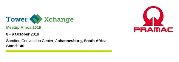 Pramac will be present at TowerXchange 2019 in Johannesburg, South Africa, the 9-9 October 2019